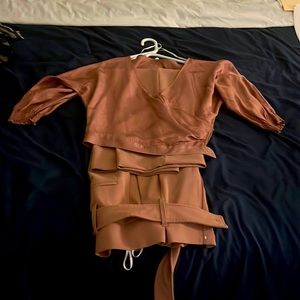 Perfect dressy outfit for wedding or business meeting .